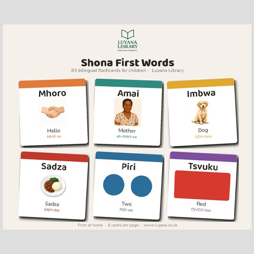 Shona Digital Flashcards